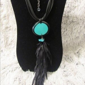 In Style designer necklace turquoise and black